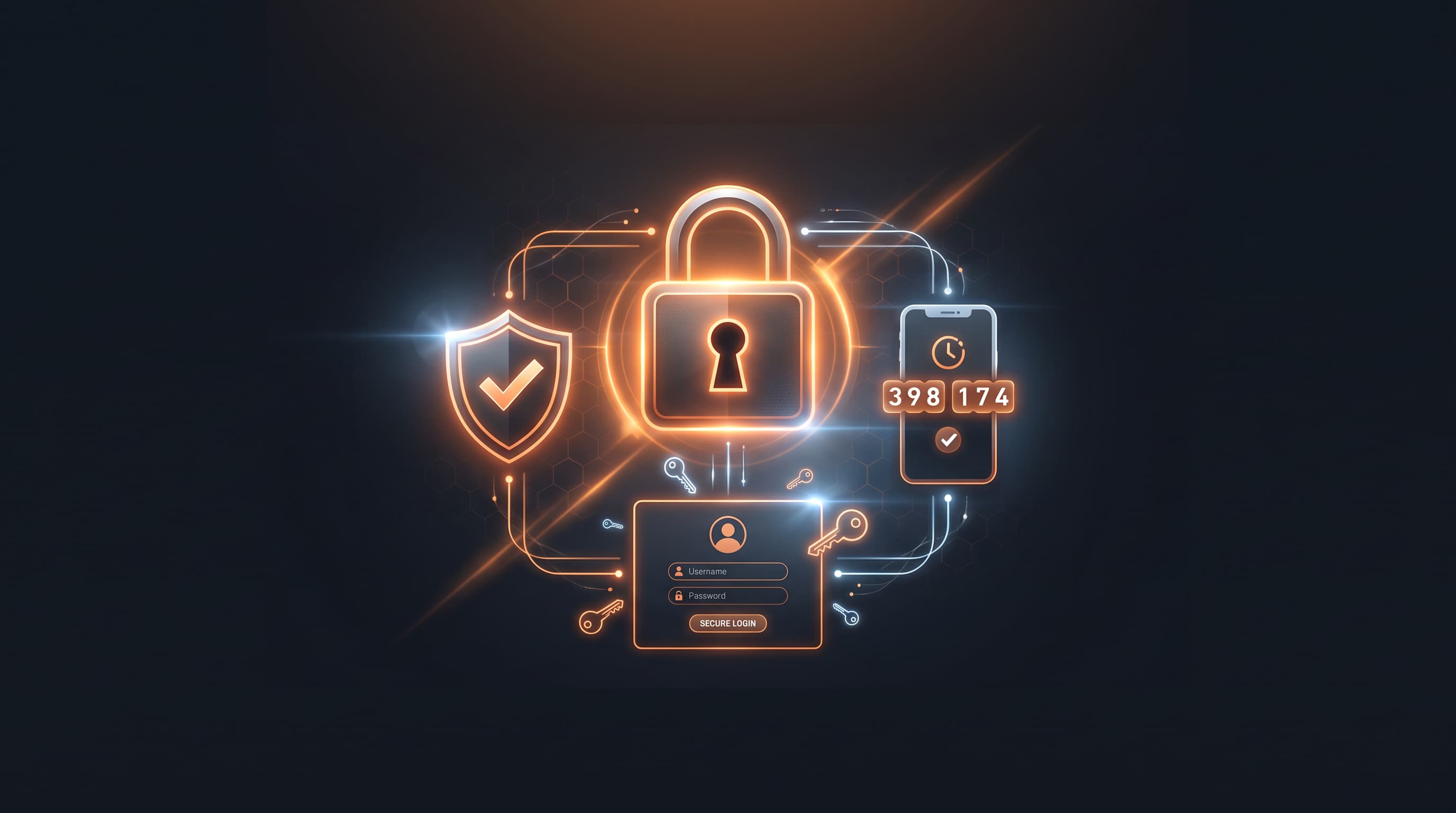 Valorant account security with padlock, shield and two-factor authentication