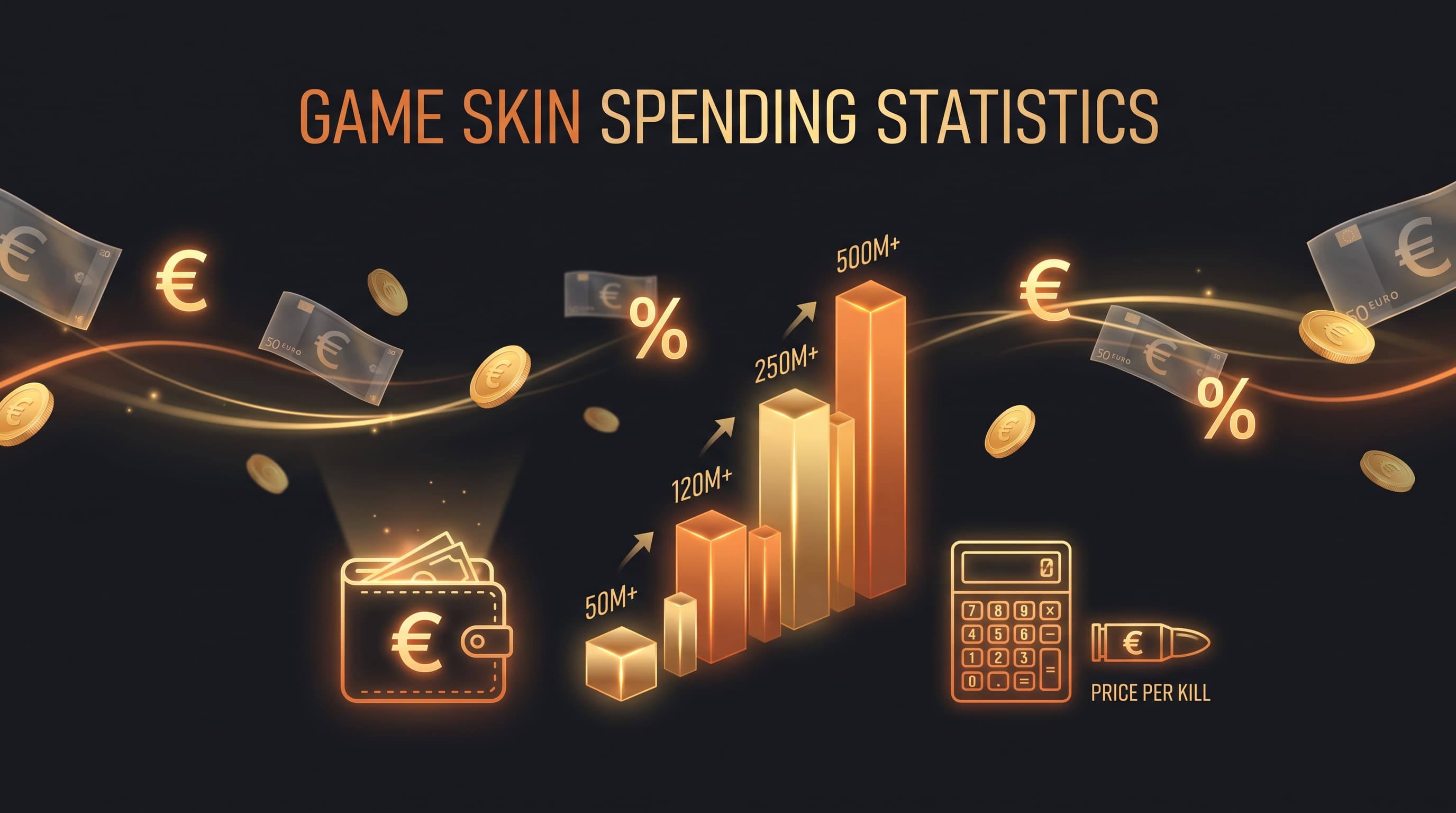 Wie viel Geld Spieler für Valorant-Skins ausgeben, mit Euro-Statistik