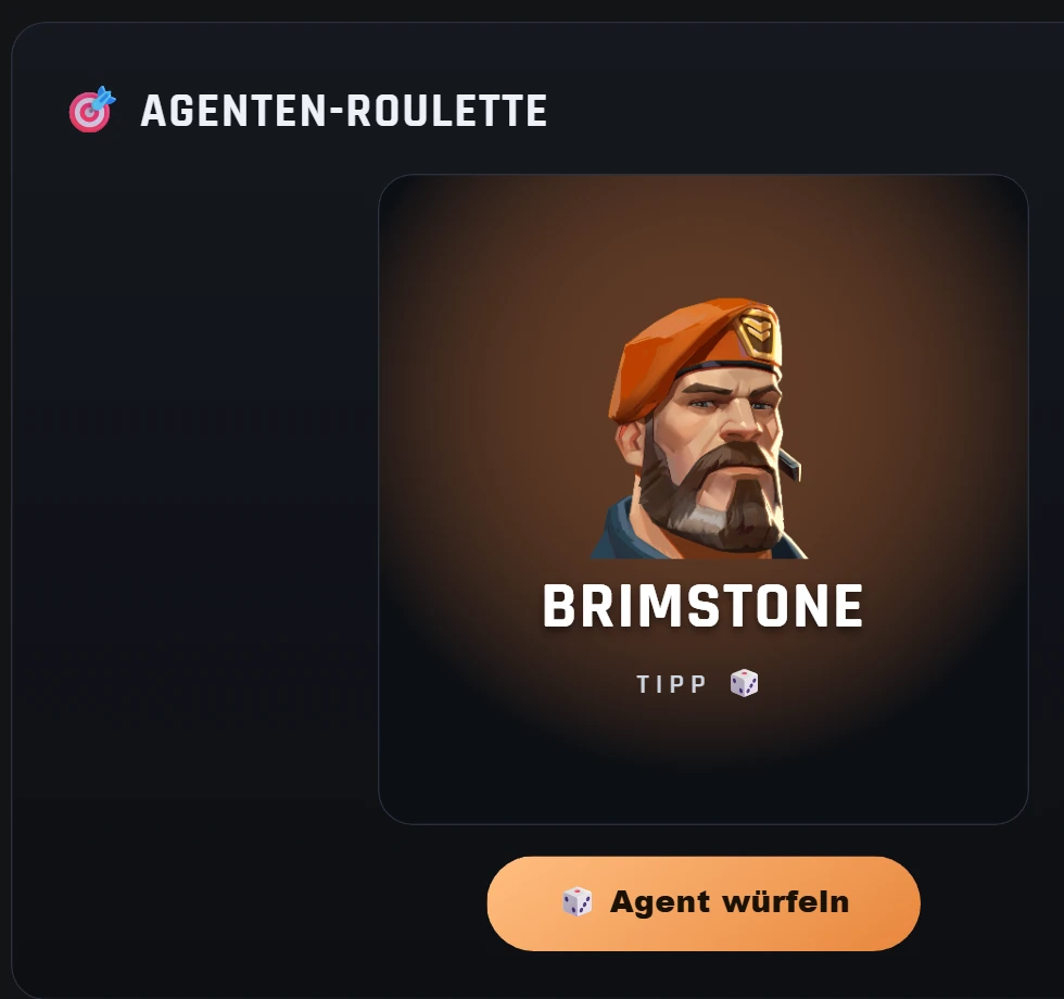Agenten-Roulette in der Valorant-Spind App